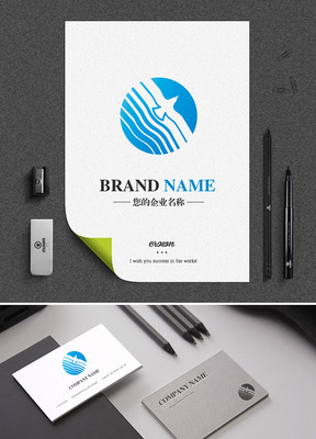 积极飞鸟logo创意海鸟标志设计下载-编号16603307-商业服务logo
